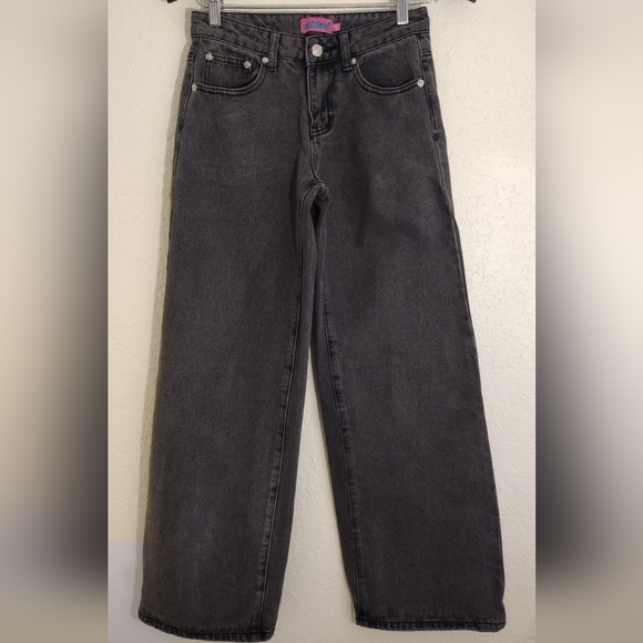 Edikted Raelynn Washed Wide Leg Jeans - Picture 2 of 6